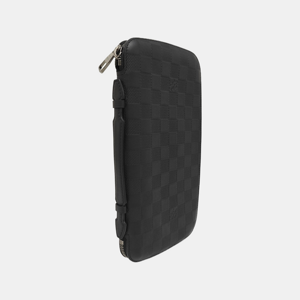 ATOLL Damier Graphite Calfskin Black