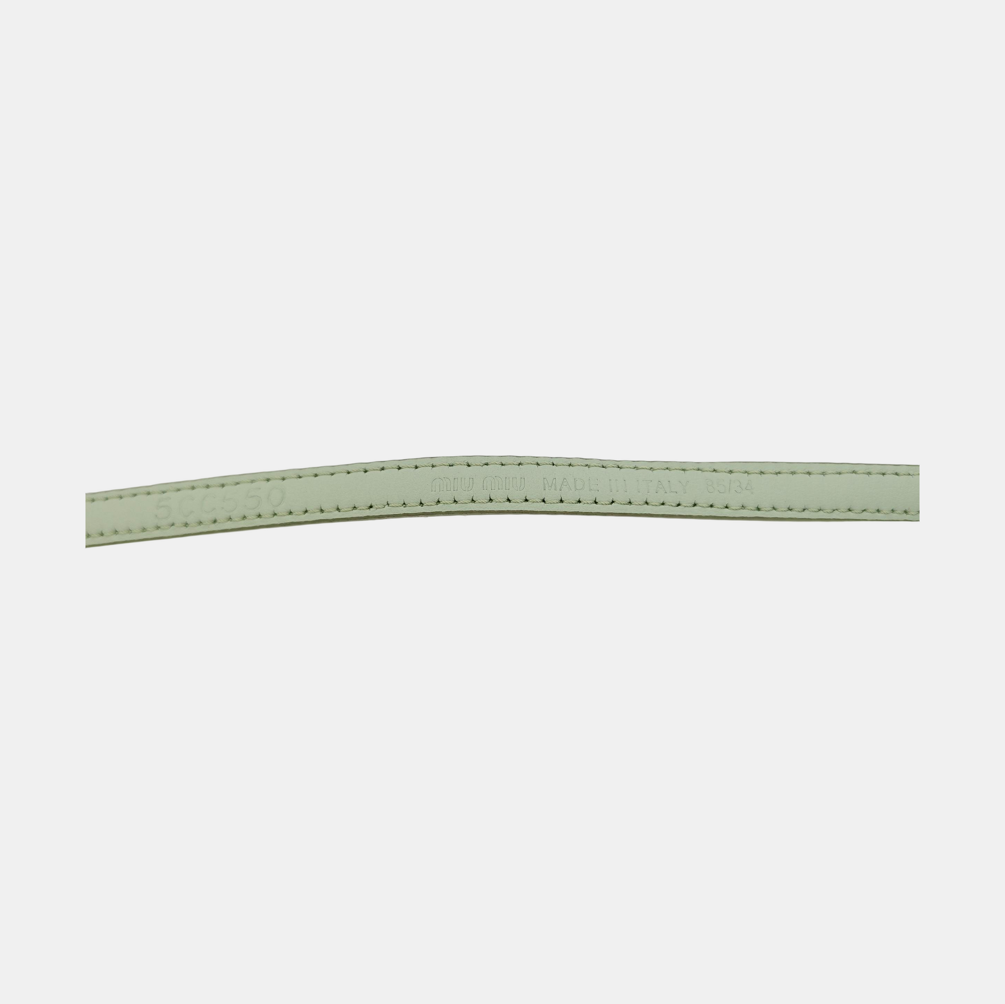 Leather Belt Green