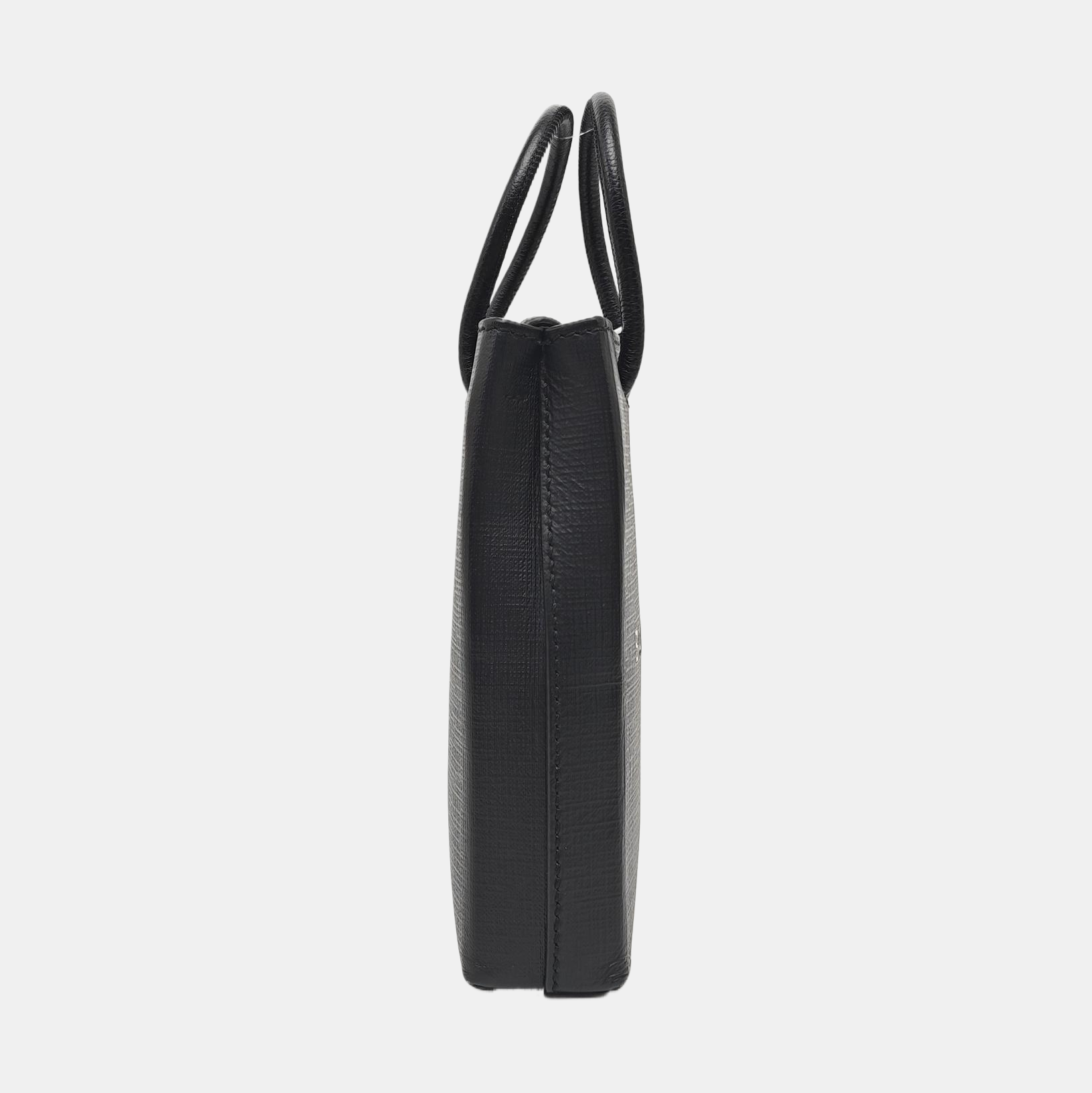 Shopping Bag Calfskin Black