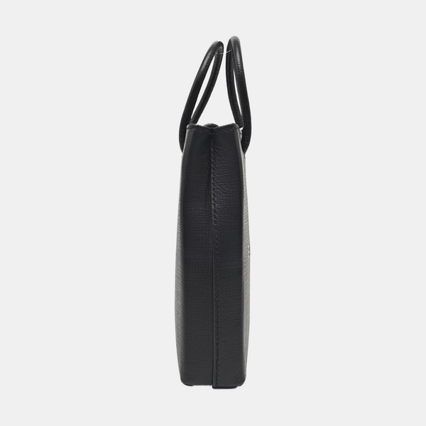 Shopping Bag Calfskin Black