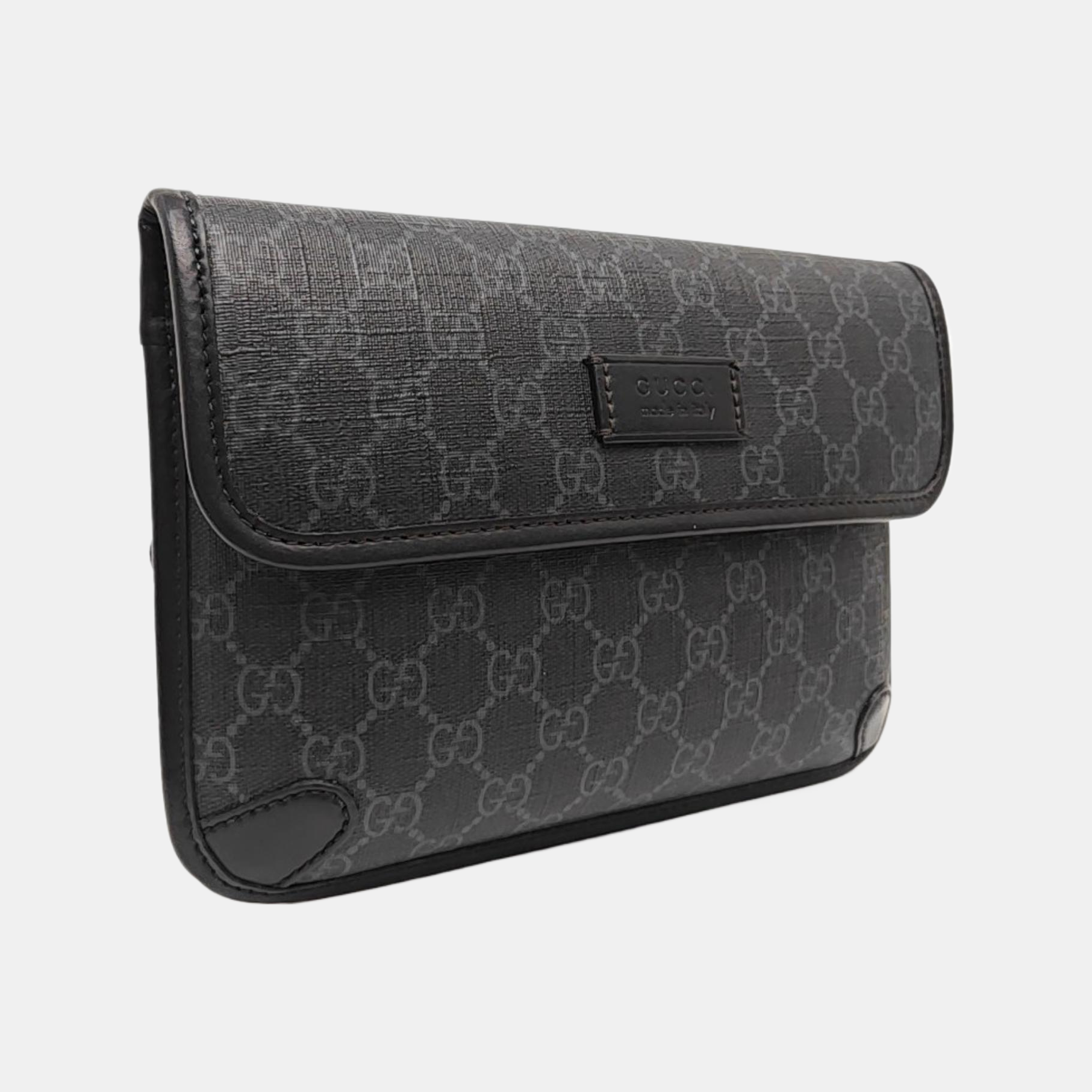Neo Vintage Monogram Coated Canvas Black