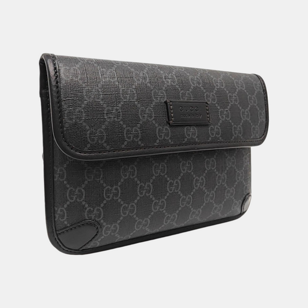 Neo Vintage Monogram Coated Canvas Black