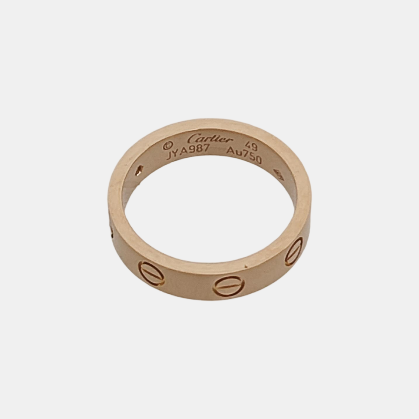LOVE 18k Rose Gold Ring EU 49