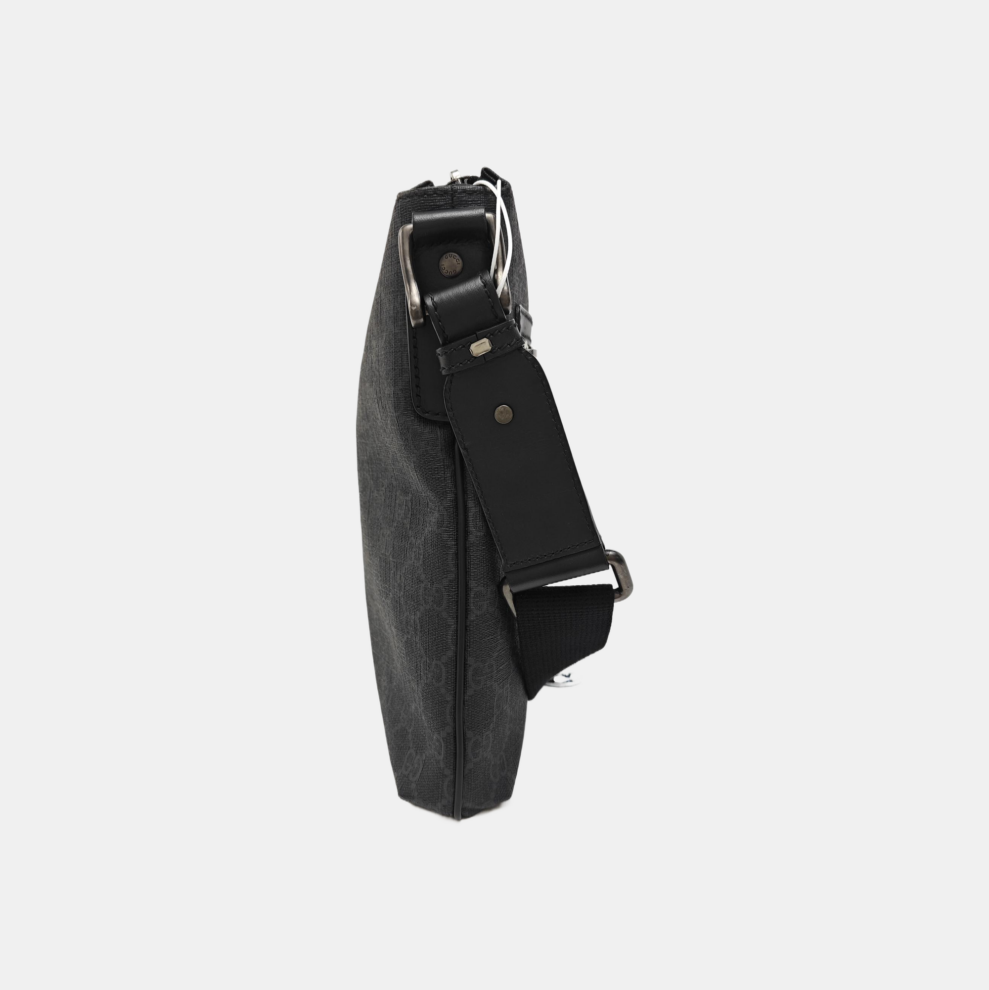 Boston Monogram Coated Canvas Black
