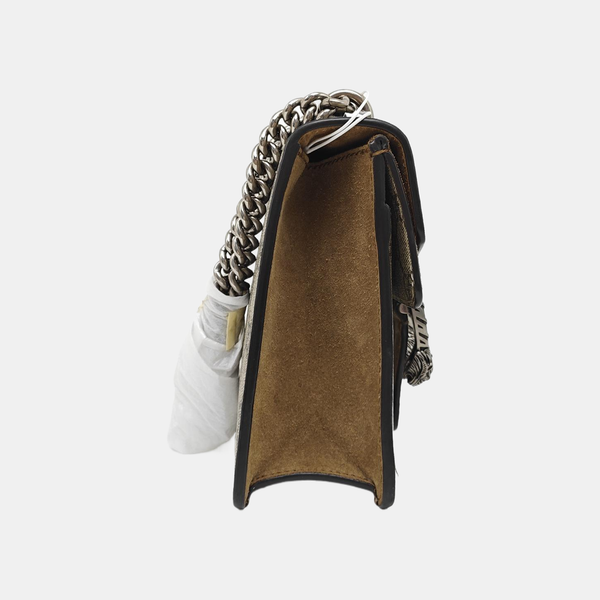 Dionysus Mini Monogram Coated Canvas Beige