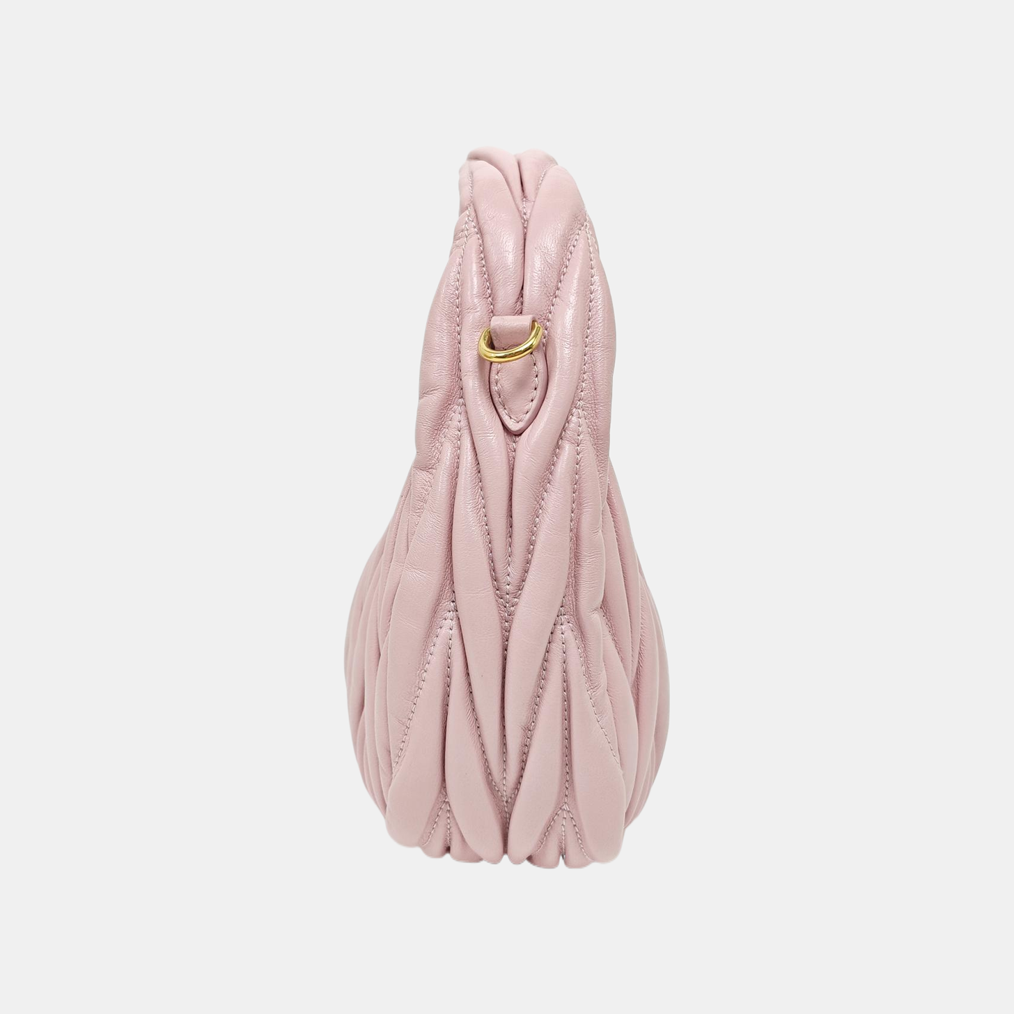 Wander Matelassé Small Quilted Lambskin Pink