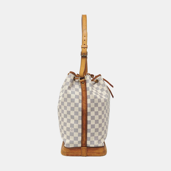 NOÉ GM Damier Azur Coated Canvas White