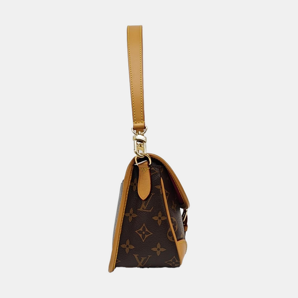 DIANE Monogram Coated Canvas Brown