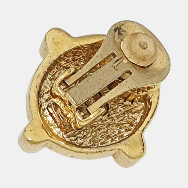 Metal Gold Clip On Earrings