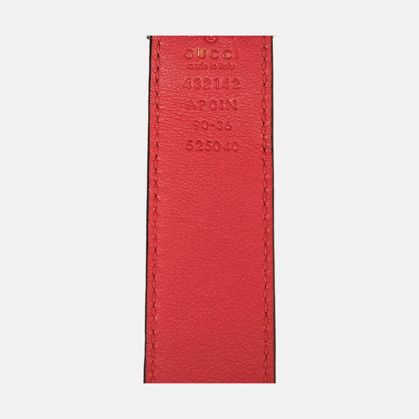 Leather Belt Red