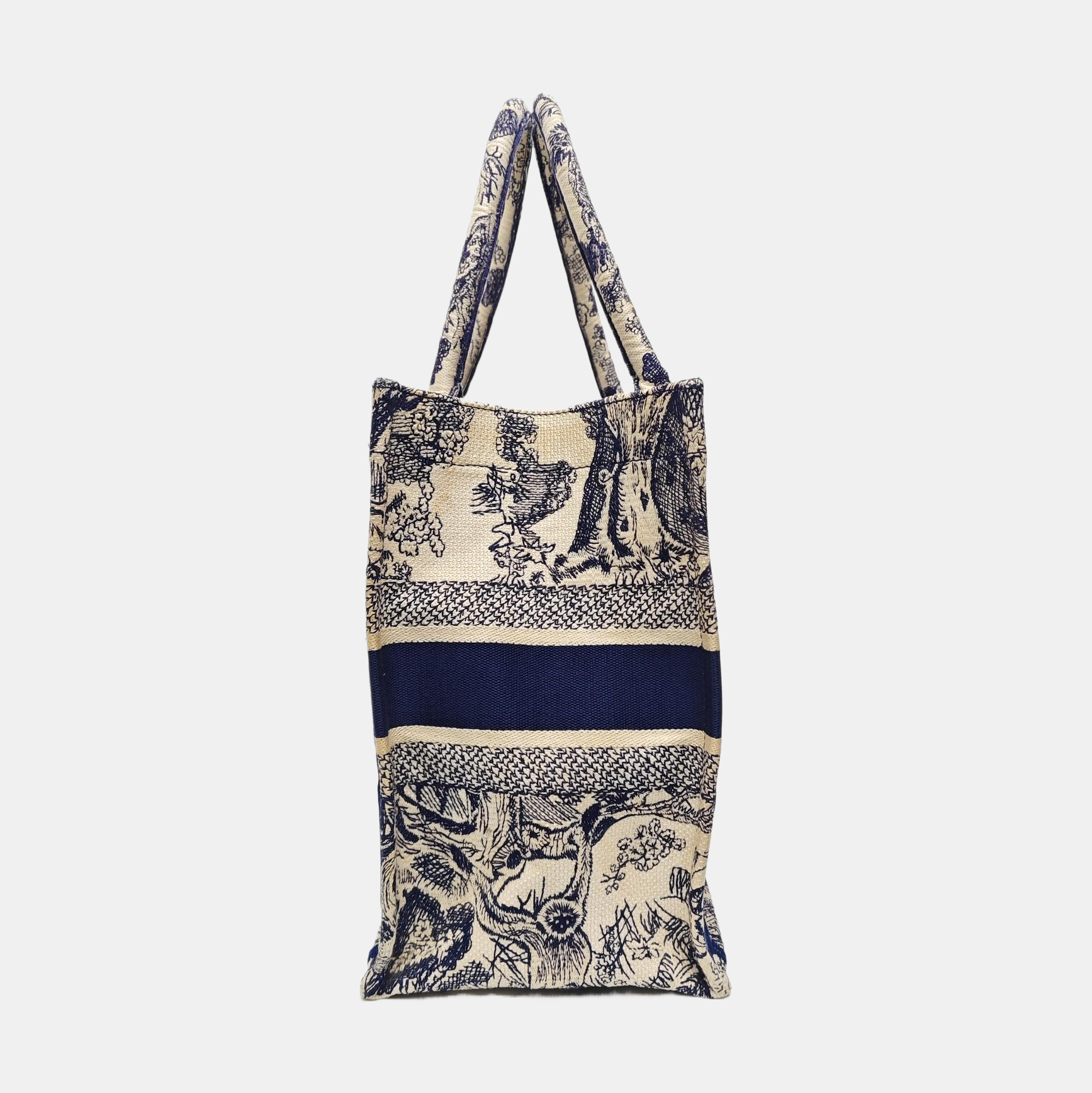 Book Tote Medium Canvas Blue