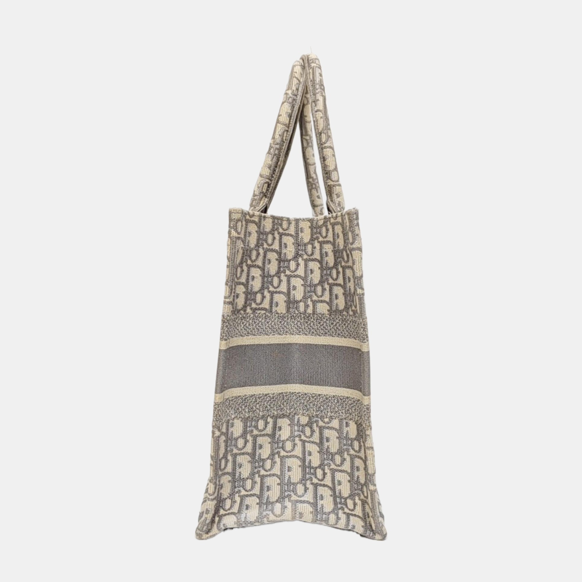 Book Tote Medium Oblique Canvas Gray