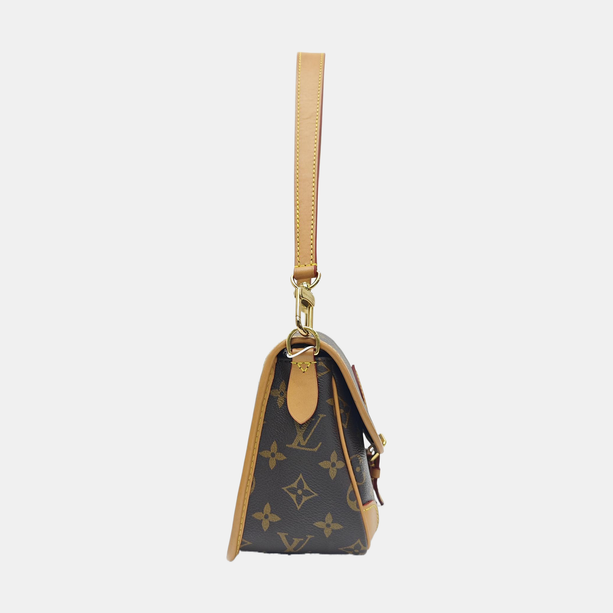 DIANE Monogram Coated Canvas Brown