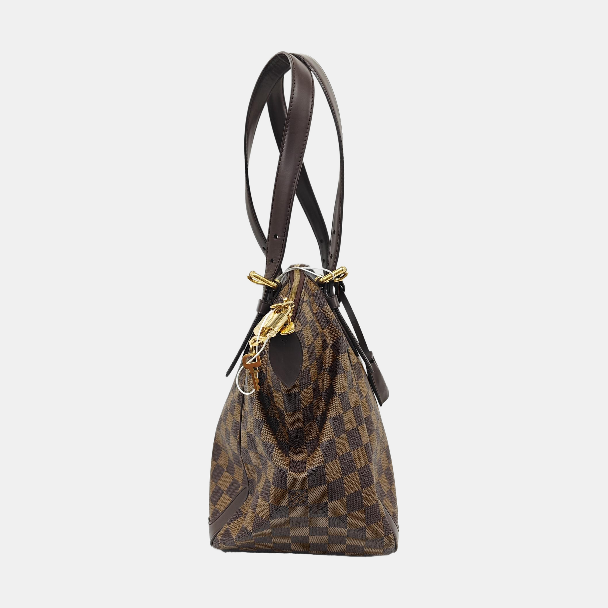 VERONA MM Damier Ebene Coated Canvas Brown