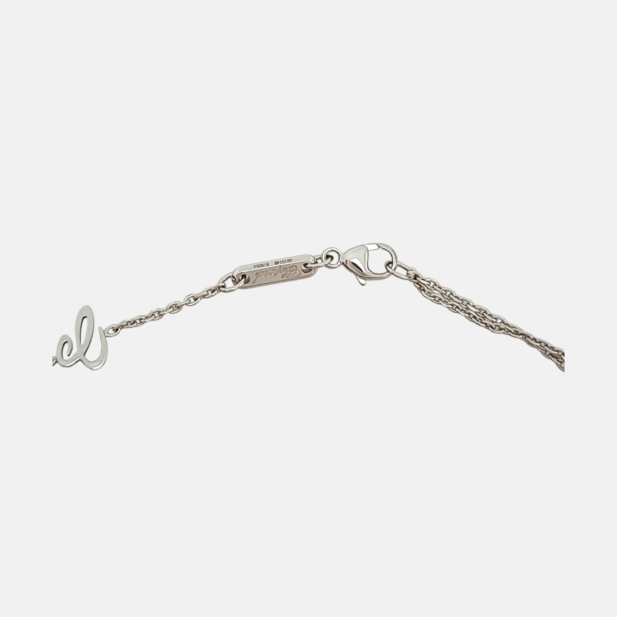 HAPPY DIAMONDS 18k White Gold Silver Necklace