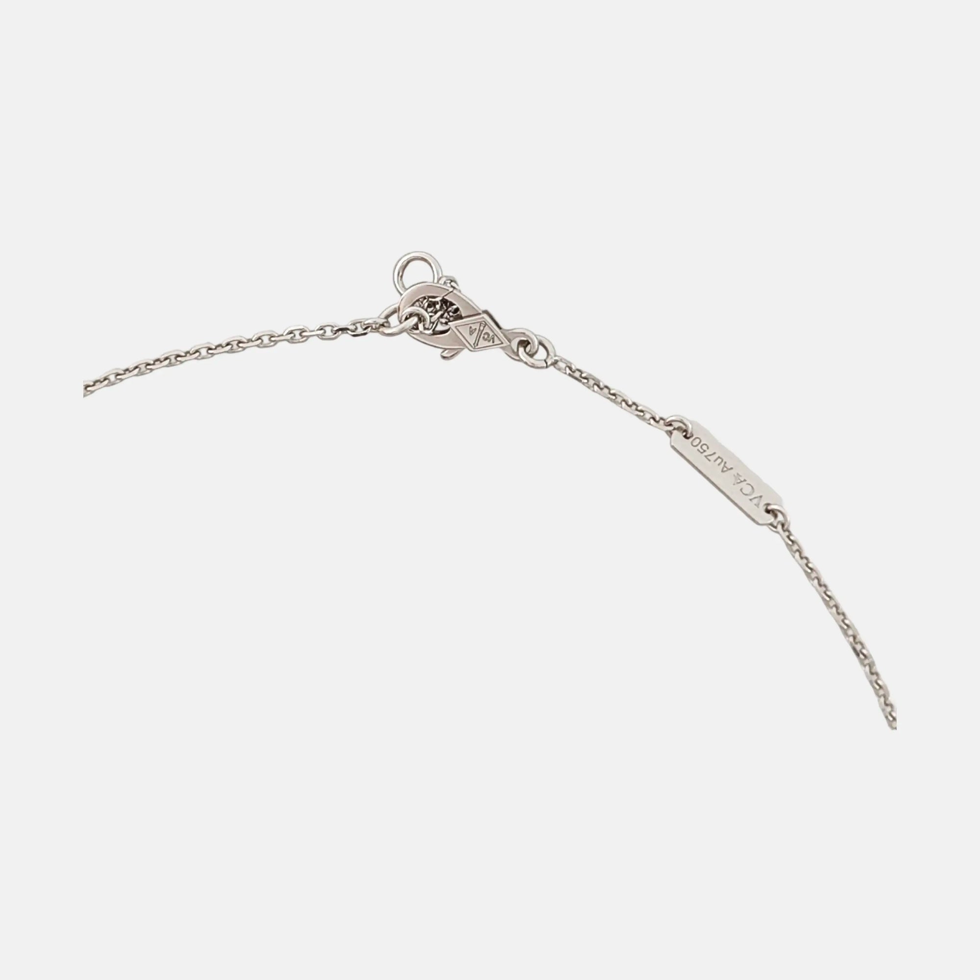 Perlée Diamonds 18k White Gold Silver Necklace