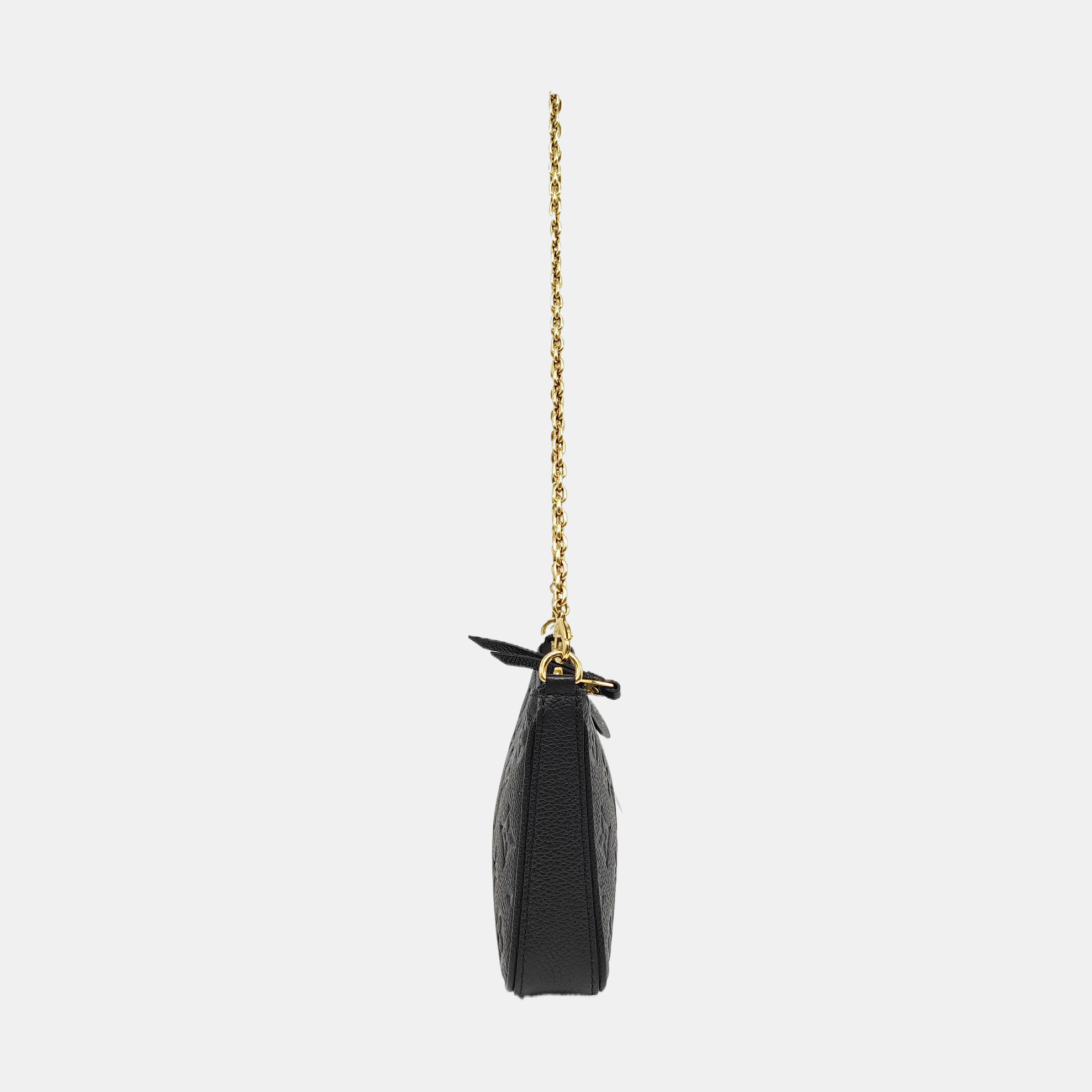 EASY POUCH ON STRAP Monogram Calfskin Black