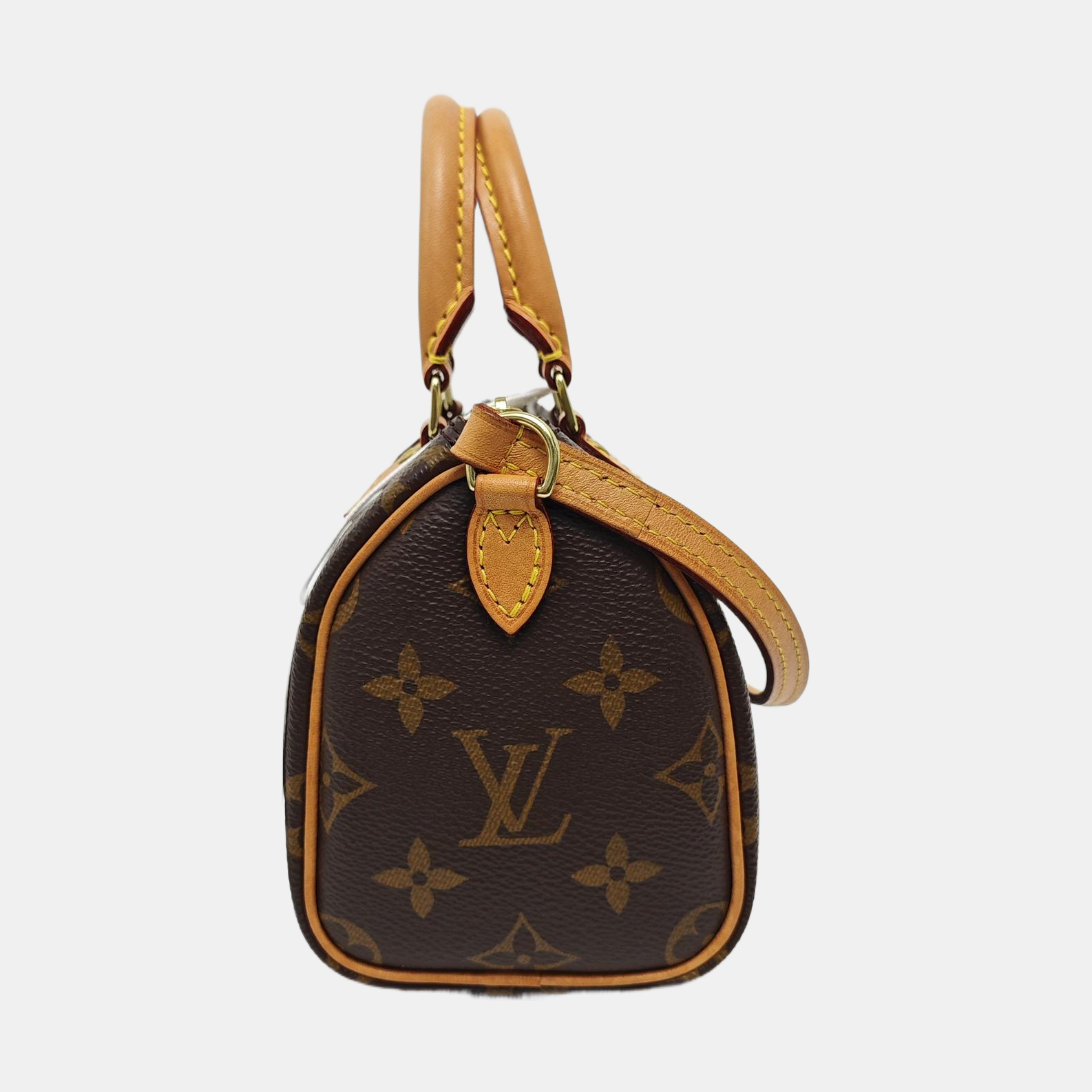 SPEEDY Nano Monogram Coated Canvas Brown