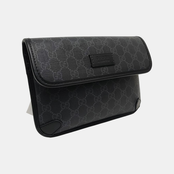 Neo Vintage Monogram Coated Canvas Black