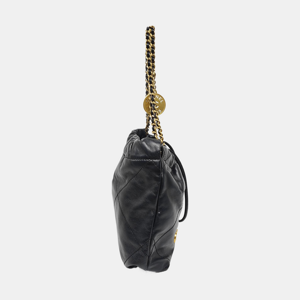 CHANEL 22 Mini Quilted Calfskin Black