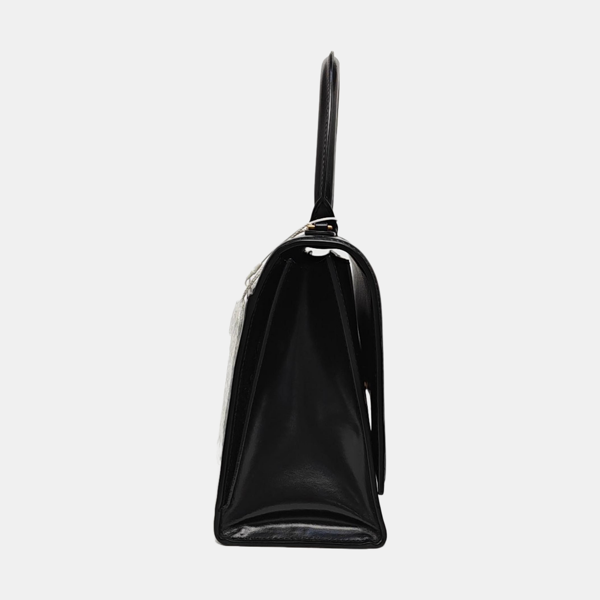Hourglass Small Calfskin Black