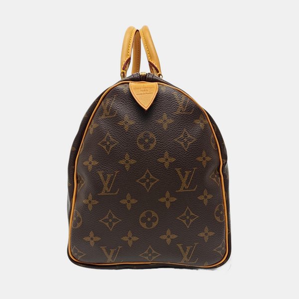 SPEEDY 30 Monogram Coated Canvas Brown
