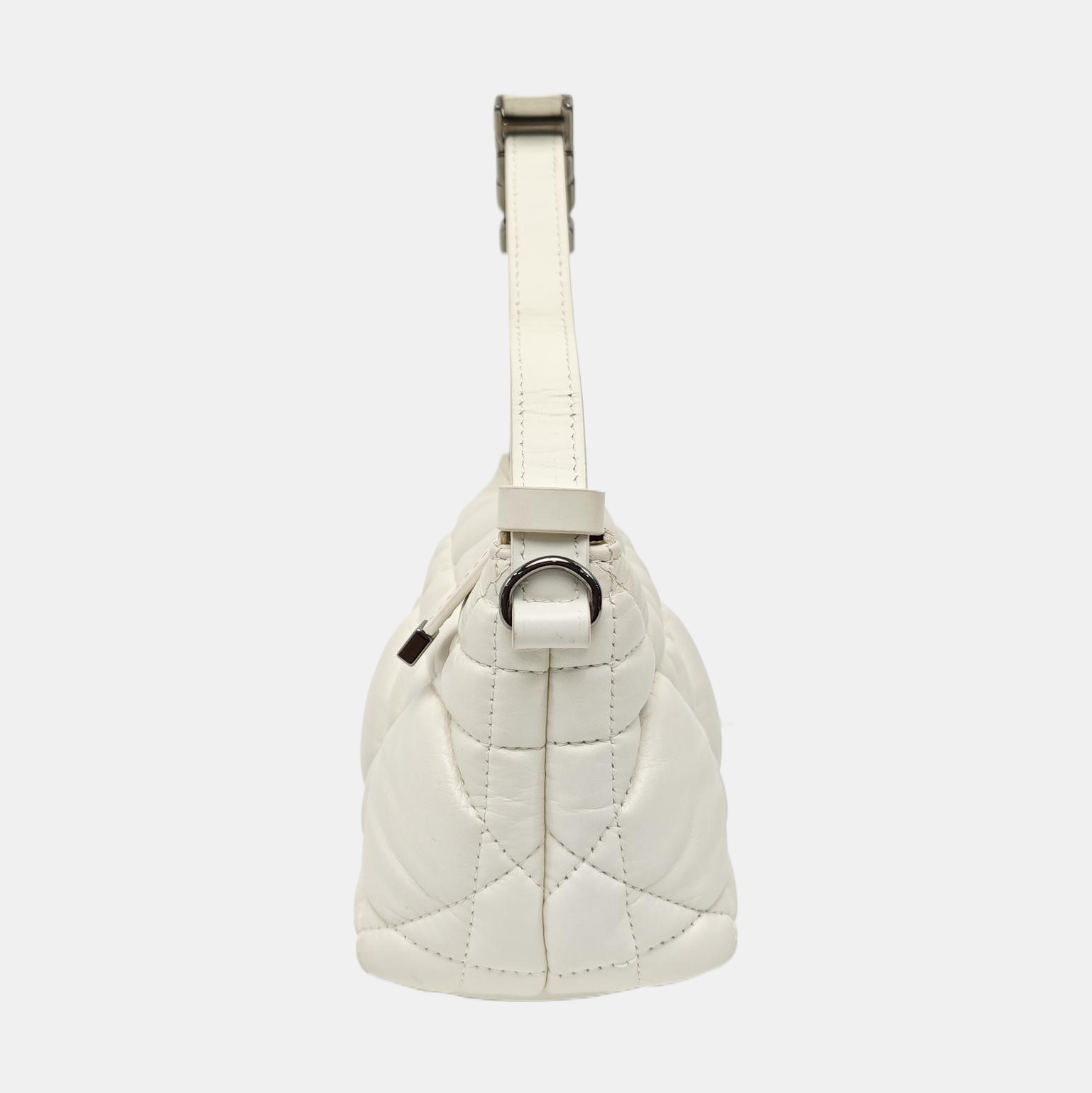 Diortravel Nomad Small Cannage Calfskin White