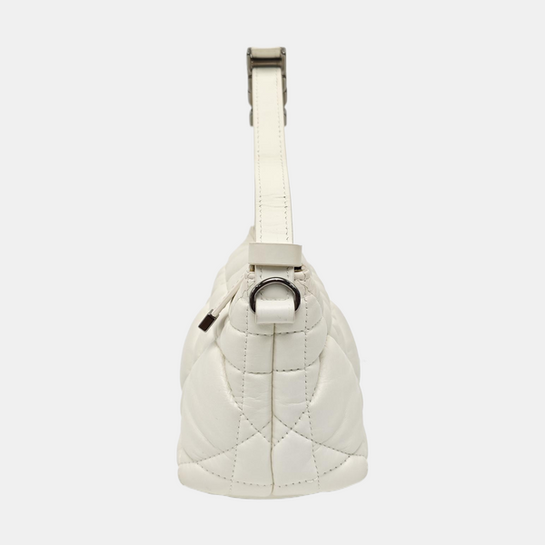 Diortravel Nomad Small Cannage Calfskin White