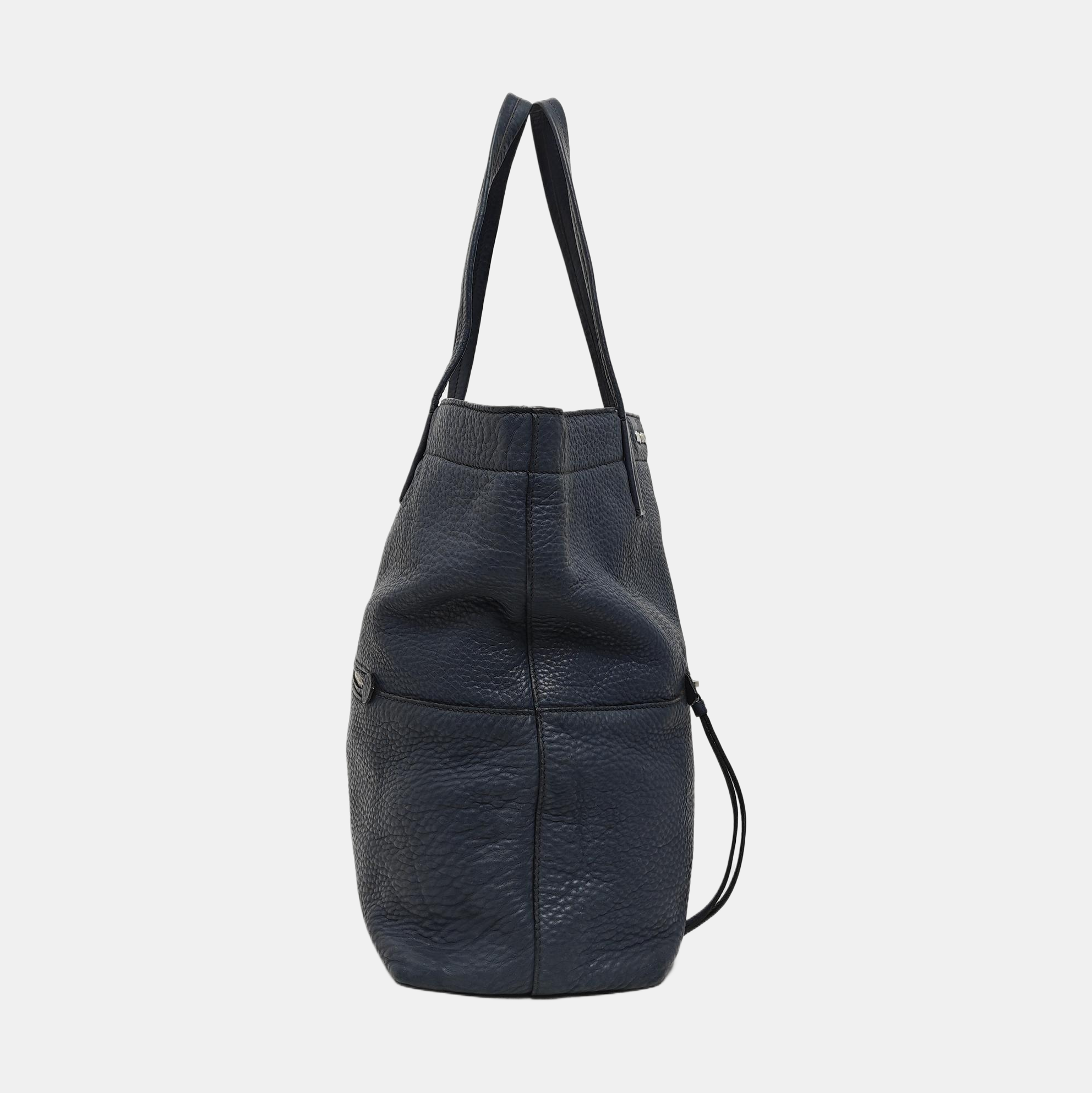 Calfskin Tote Bag Blue