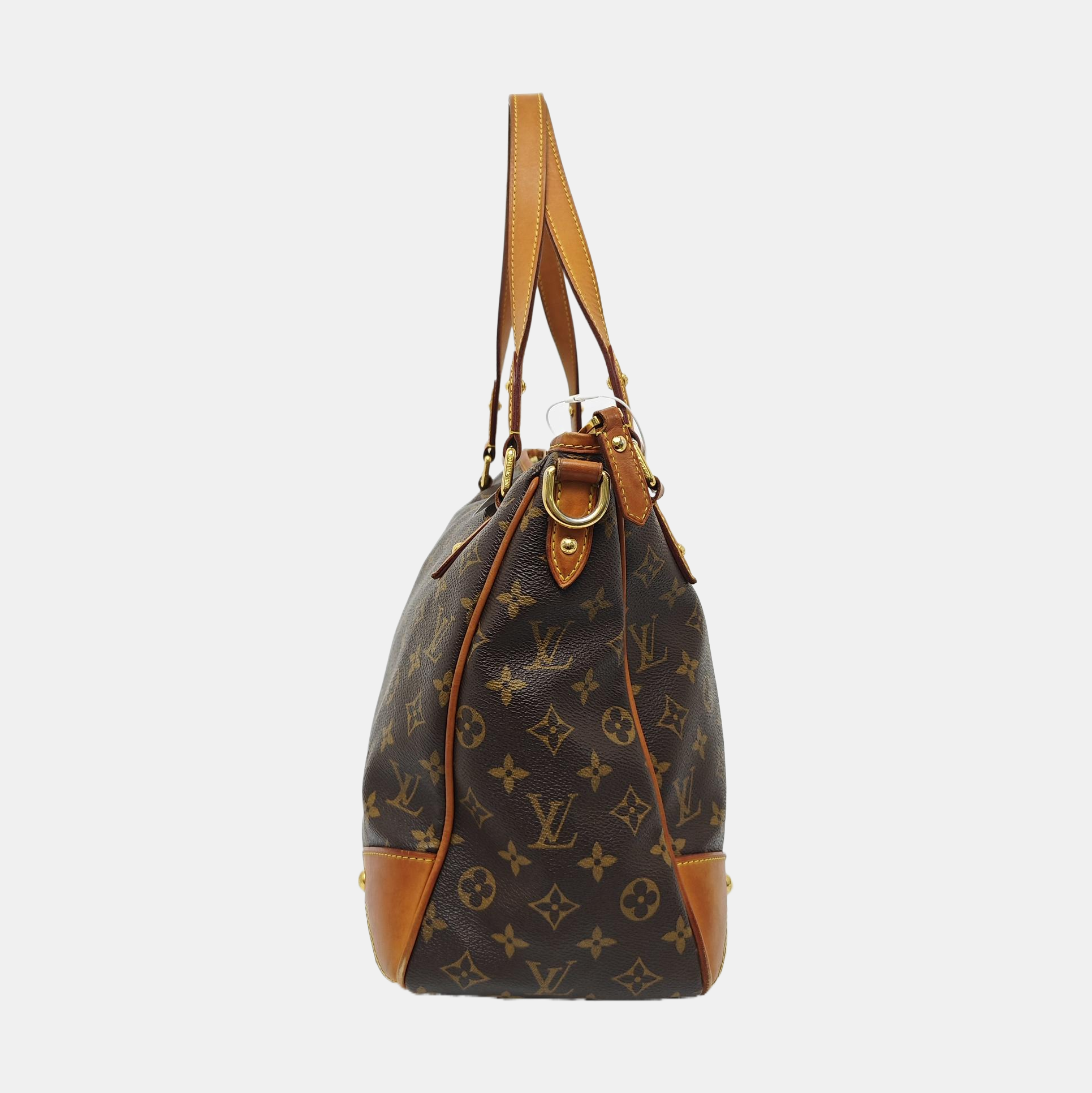 ESTRELA MM Monogram Coated Canvas Brown