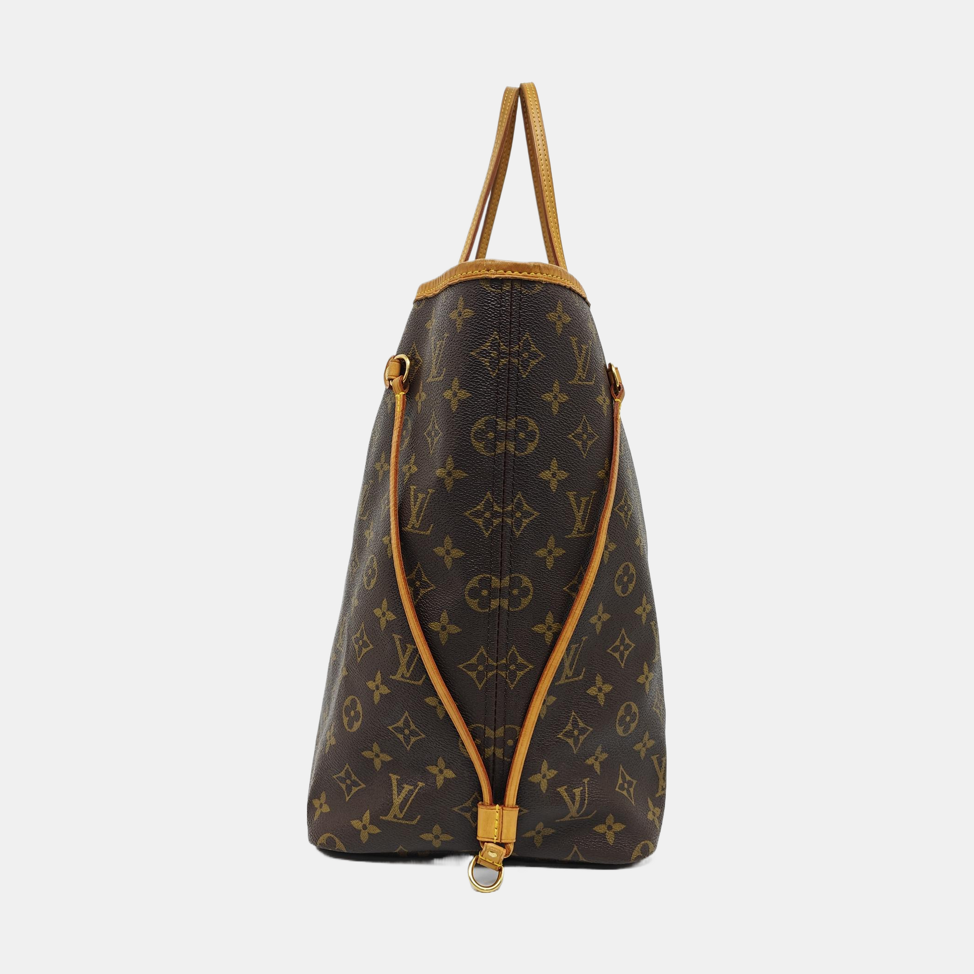 NEVERFULL GM Monogram Coated Canvas Brown