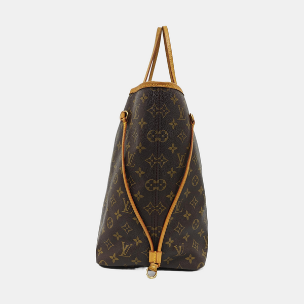 NEVERFULL GM Monogram Coated Canvas Brown