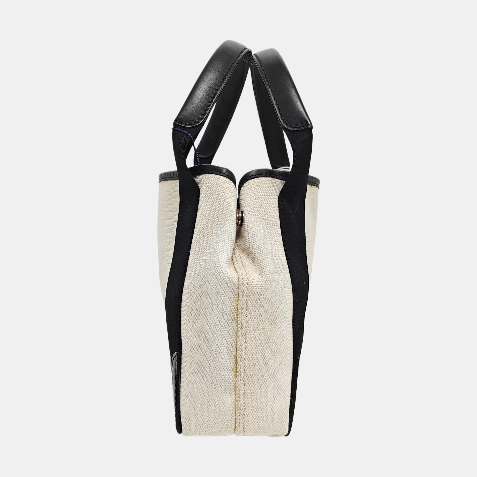 Navy Mini Canvas Beige