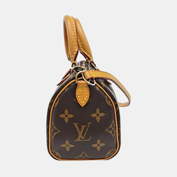 SPEEDY Nano Monogram Coated Canvas Brown