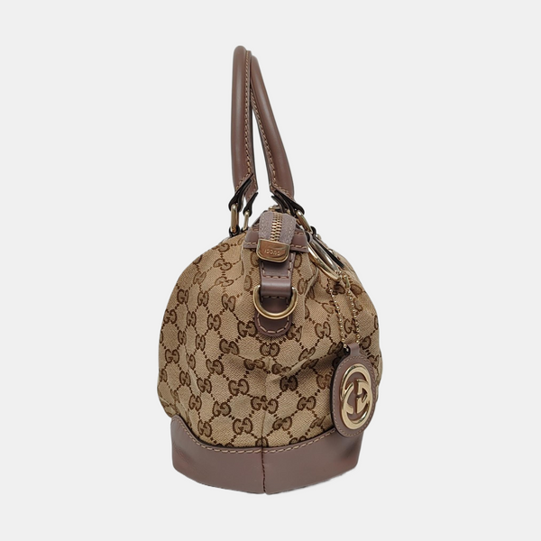 Sukey Monogram Canvas Beige
