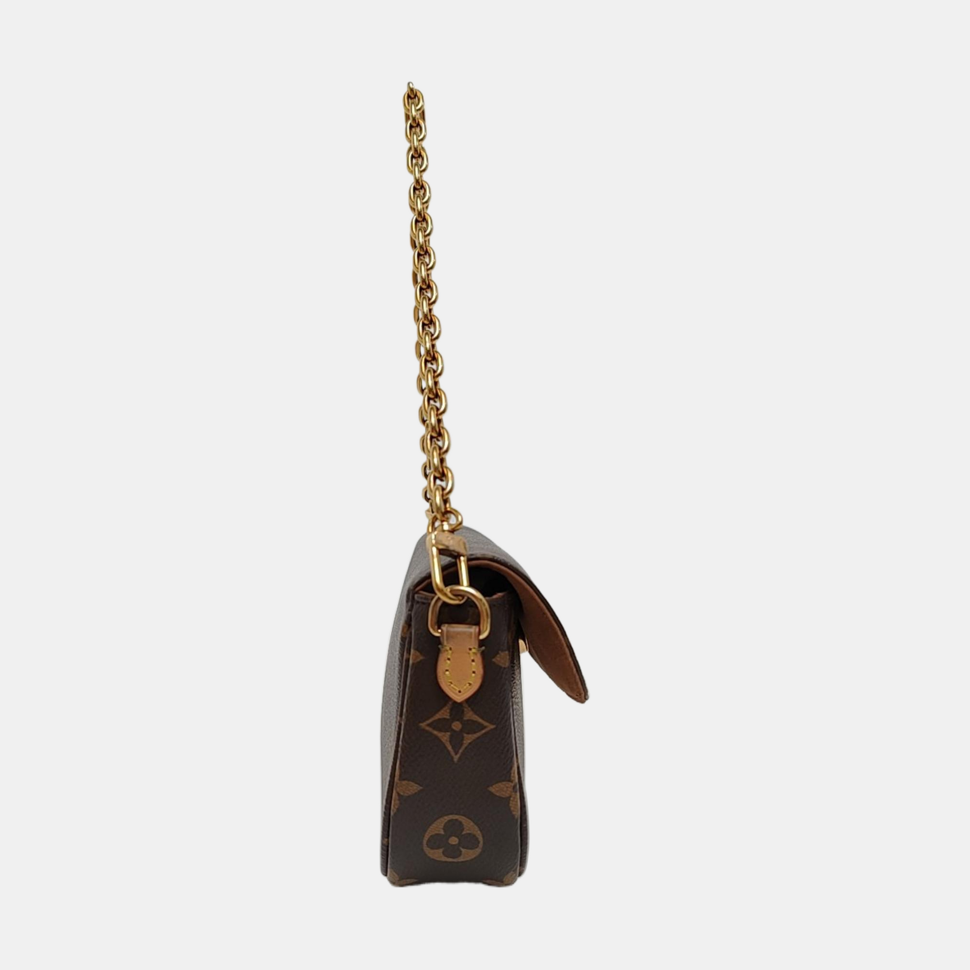IVY Monogram Coated Canvas Brown