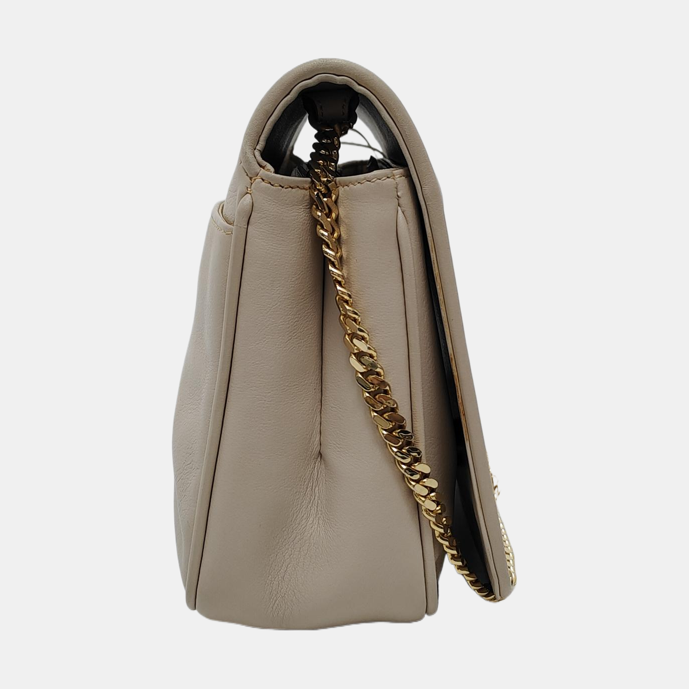 Authenticated pre-owned  TRIOMPHE Calfskin Beige - Shoulder Bag at Looply