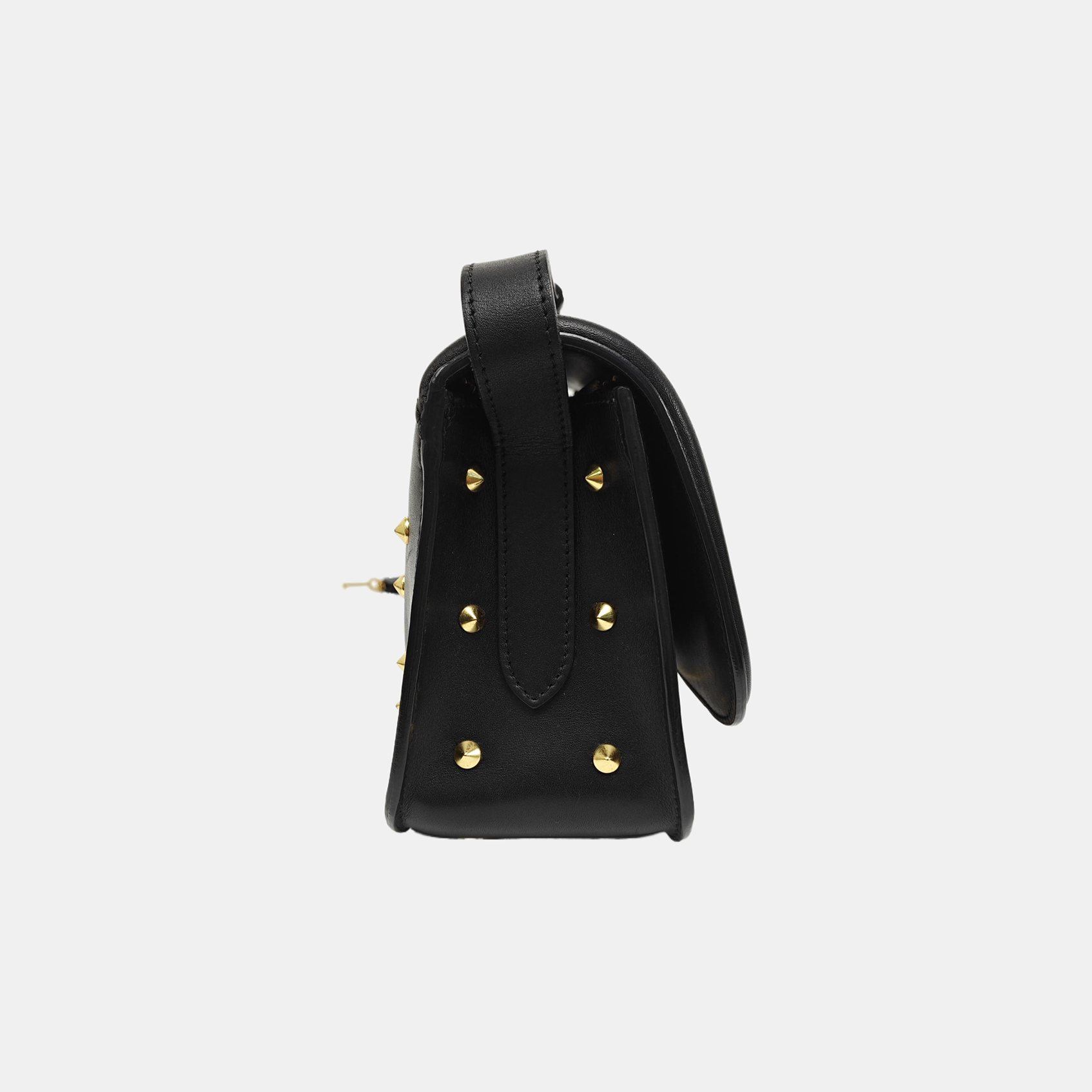 Calfskin Shoulder Bag Black