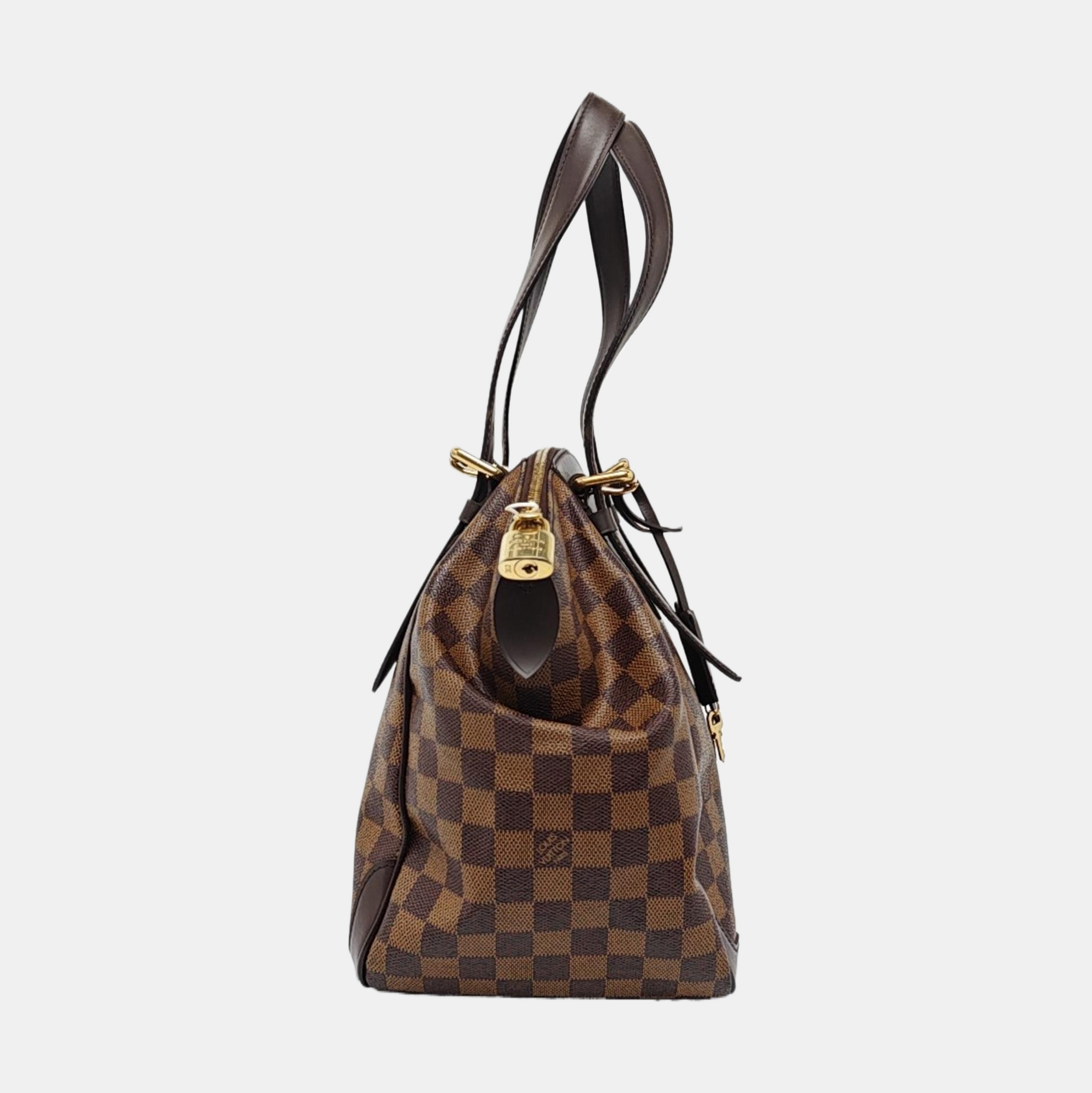 VERONA MM Damier Ebene Coated Canvas Brown