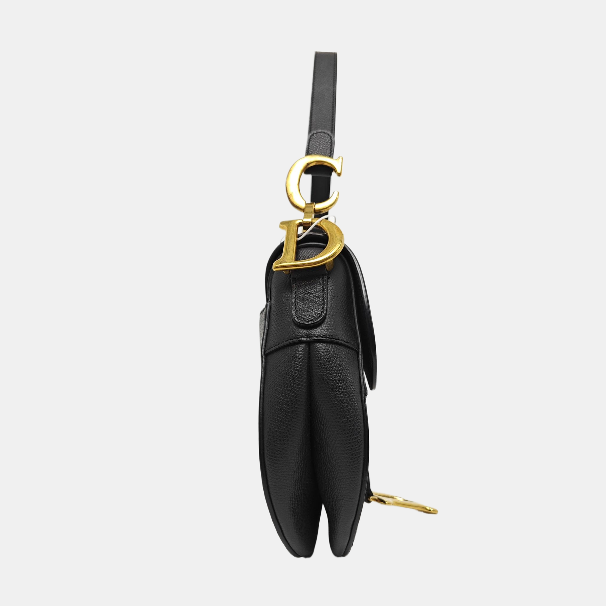 Saddle Medium Calfskin Black