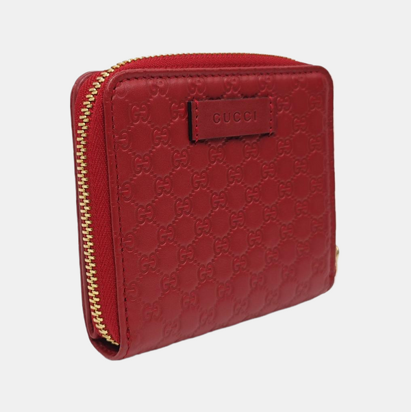 Monogram Calfskin Wallet Red