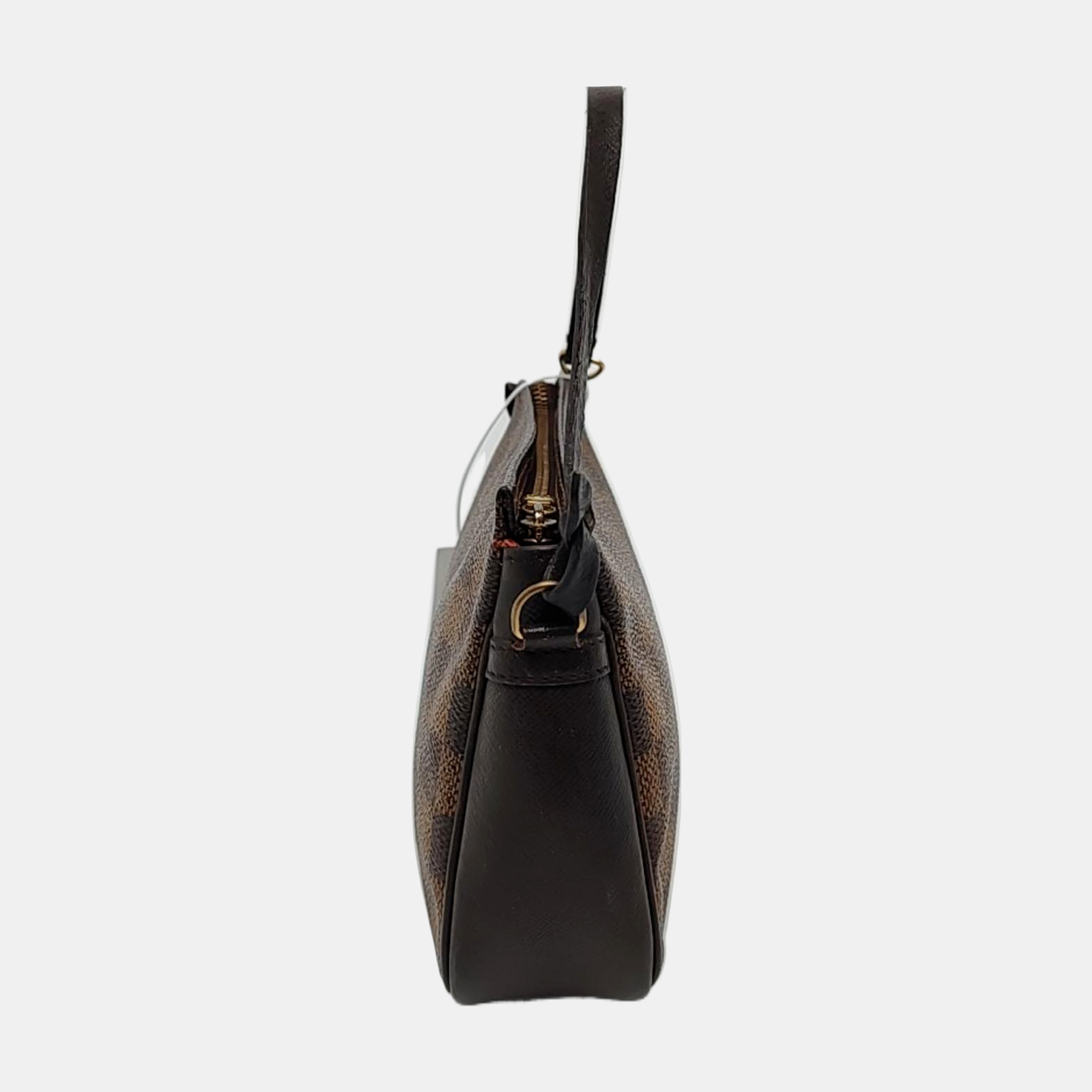 TROUSSE MAKE UP Damier Ebene Coated Canvas Brown