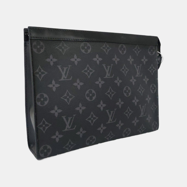 Pochette Voyag MM Monogram Coated Canvas Black