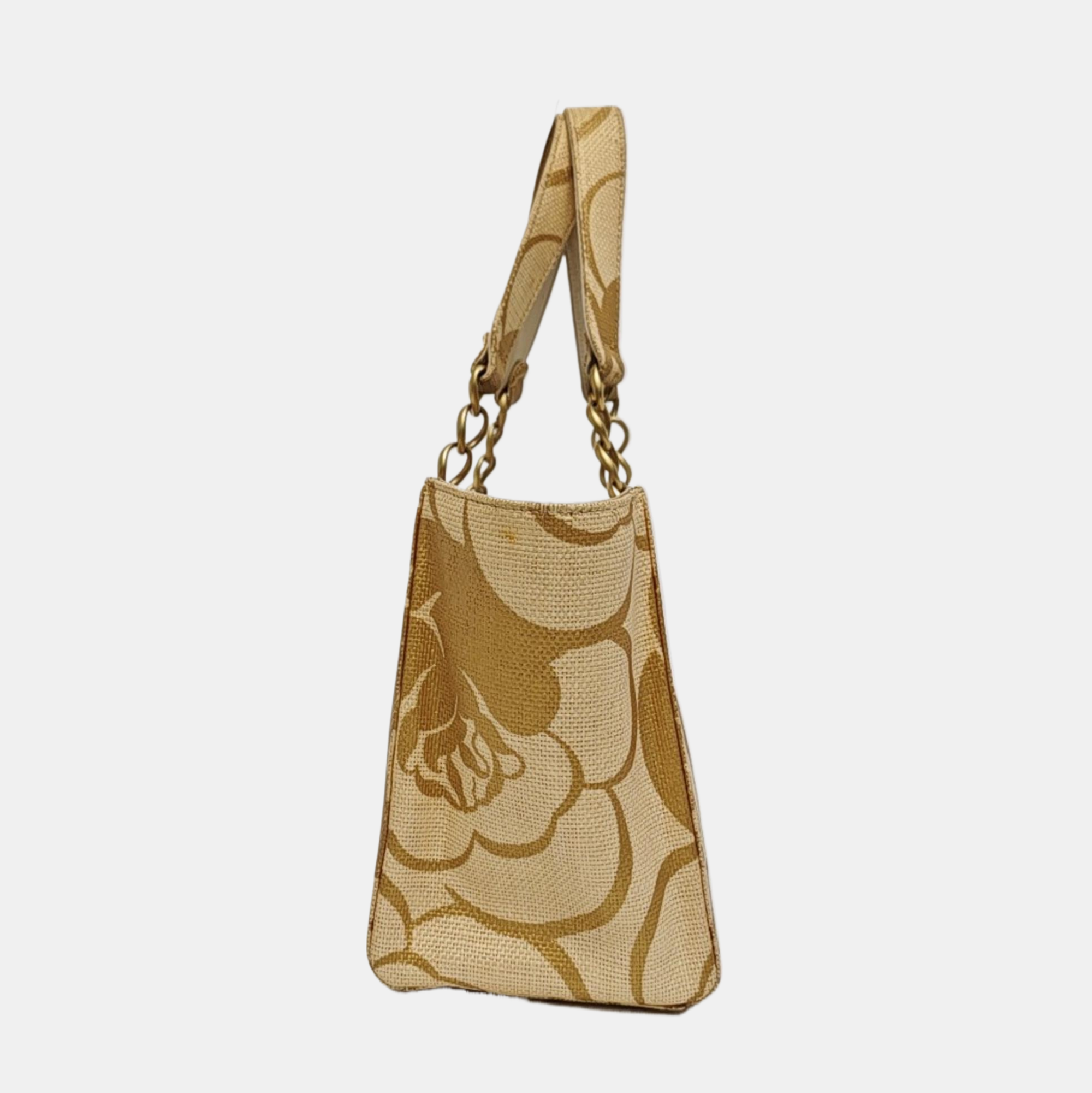 Straw Tote Bag Yellow