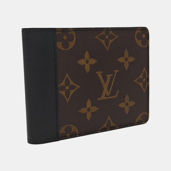 GASPAR Mini Monogram Coated Canvas Brown Card Holder