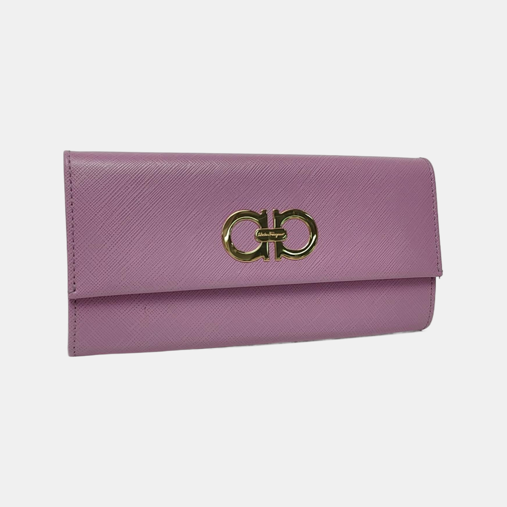 Authenticated pre-owned  Gancini Calfskin Purple Wallet - Wallet at Looply