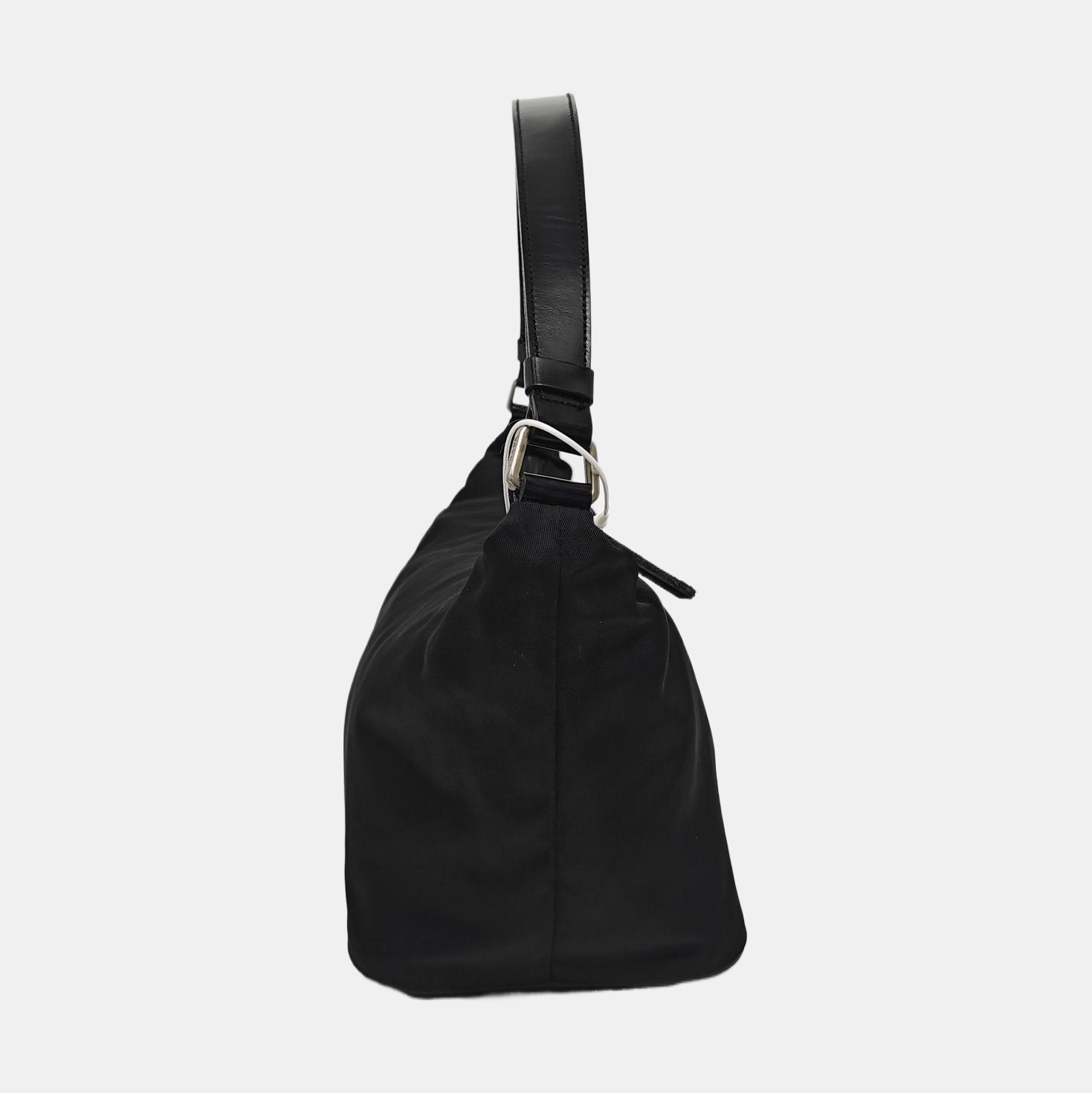 Nylon Shoulder Bag Black