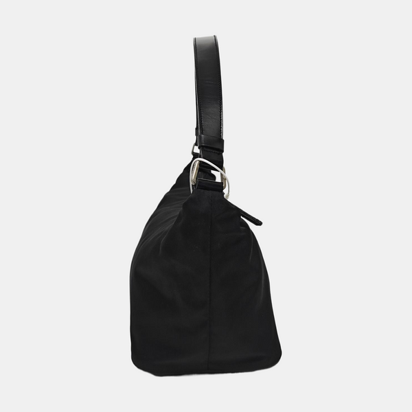 Nylon Shoulder Bag Black