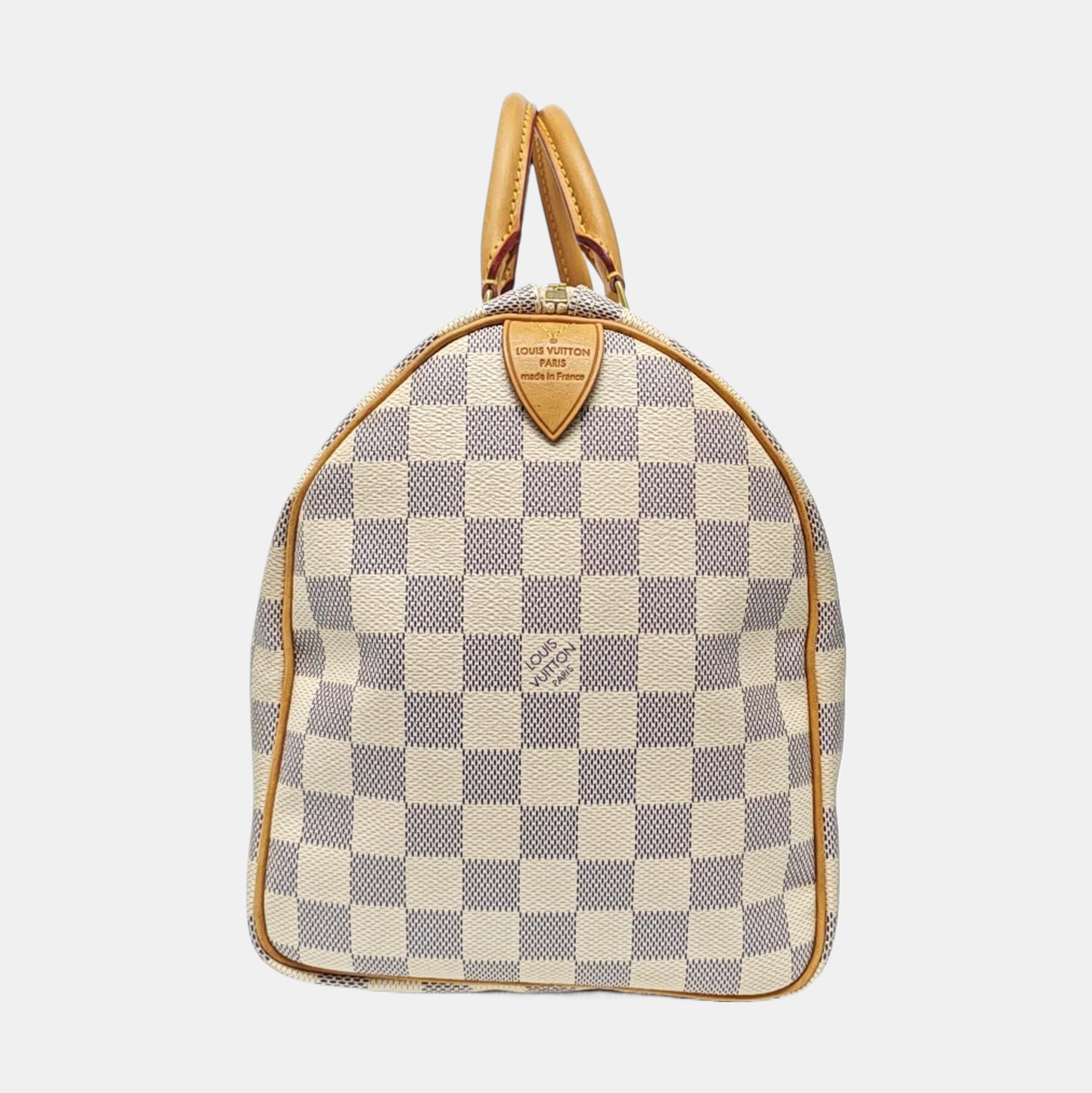 SPEEDY 30 Damier Azur Coated Canvas White