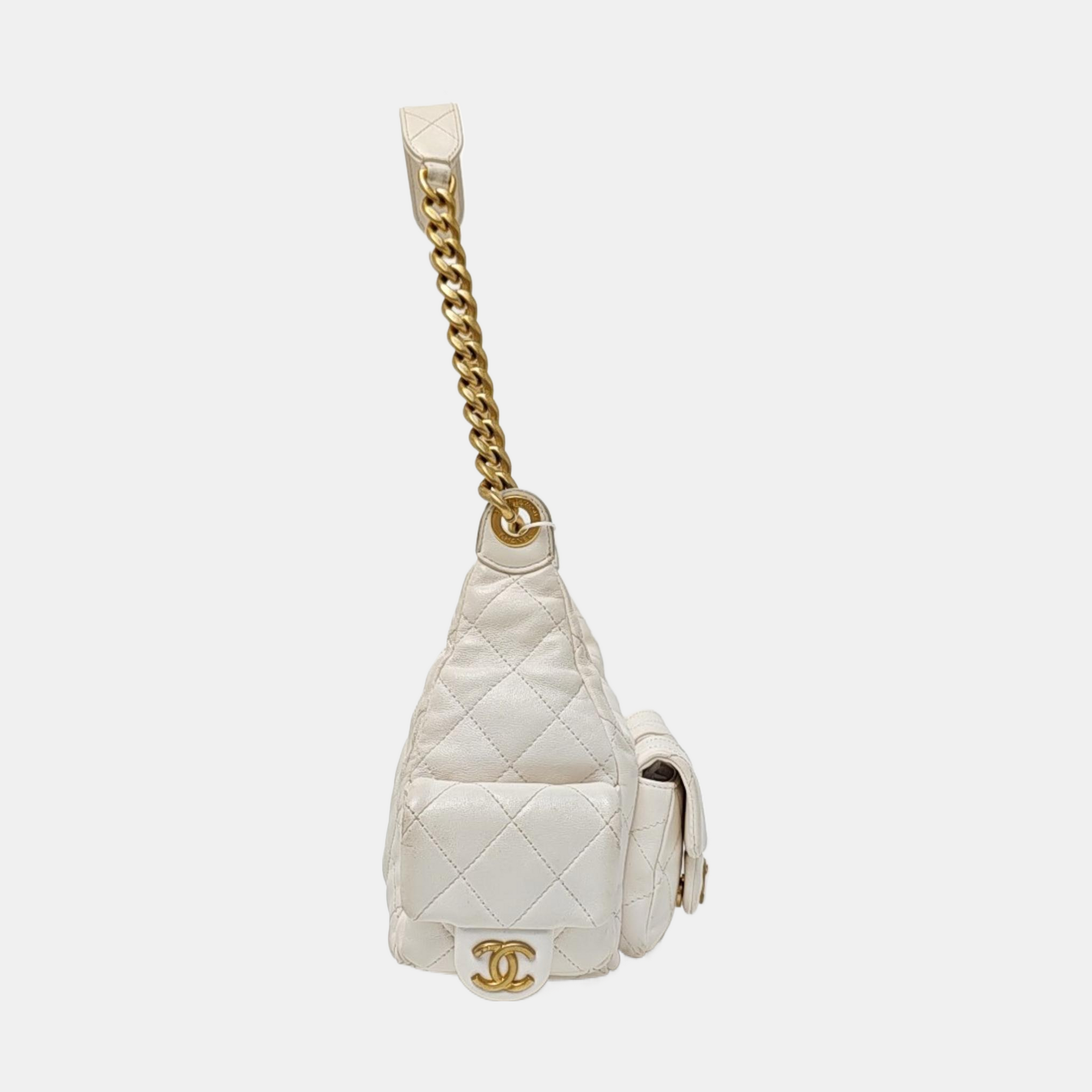 HOBO Quilted Lambskin White
